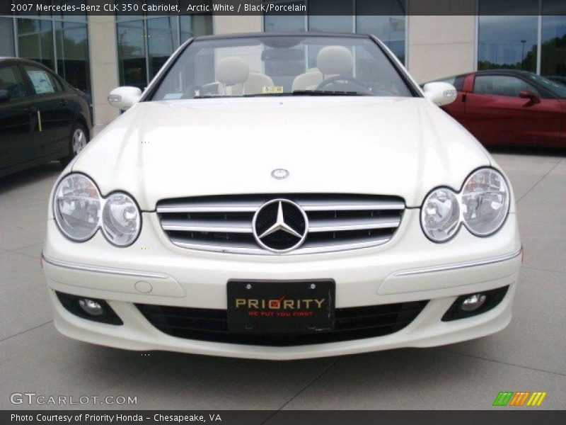 Arctic White / Black/Porcelain 2007 Mercedes-Benz CLK 350 Cabriolet