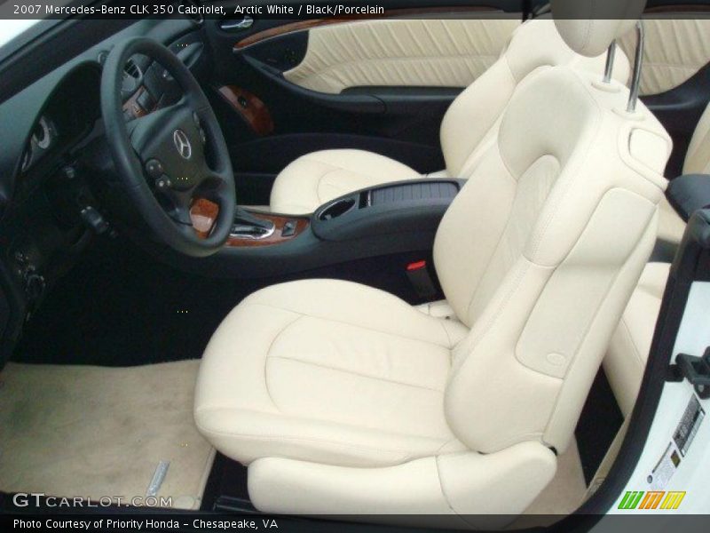 Arctic White / Black/Porcelain 2007 Mercedes-Benz CLK 350 Cabriolet