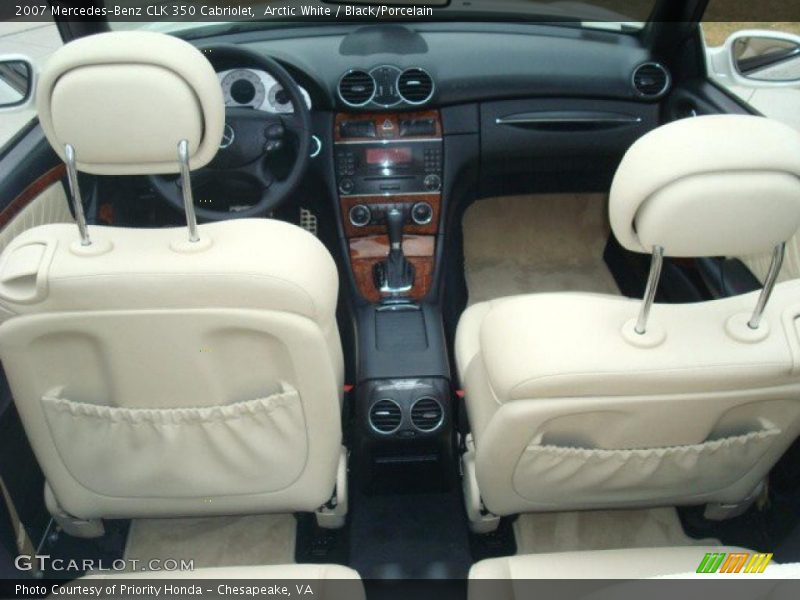 Arctic White / Black/Porcelain 2007 Mercedes-Benz CLK 350 Cabriolet