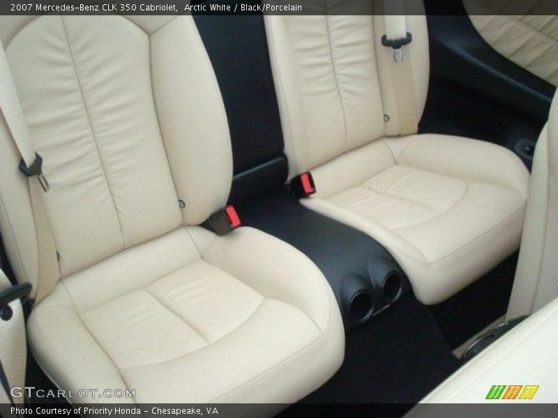 Arctic White / Black/Porcelain 2007 Mercedes-Benz CLK 350 Cabriolet