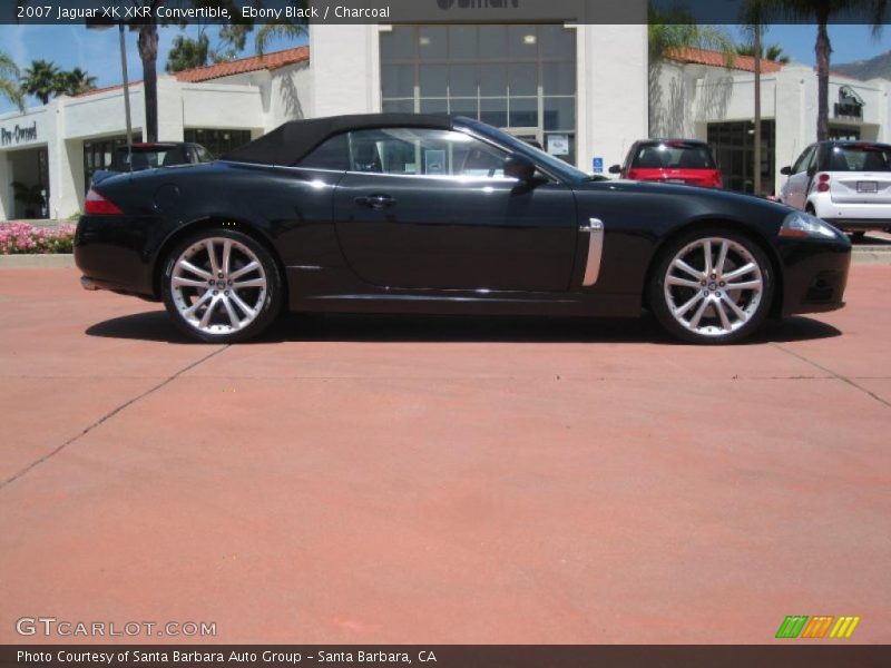 Ebony Black / Charcoal 2007 Jaguar XK XKR Convertible