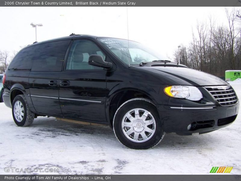 Brilliant Black / Medium Slate Gray 2006 Chrysler Town & Country Limited