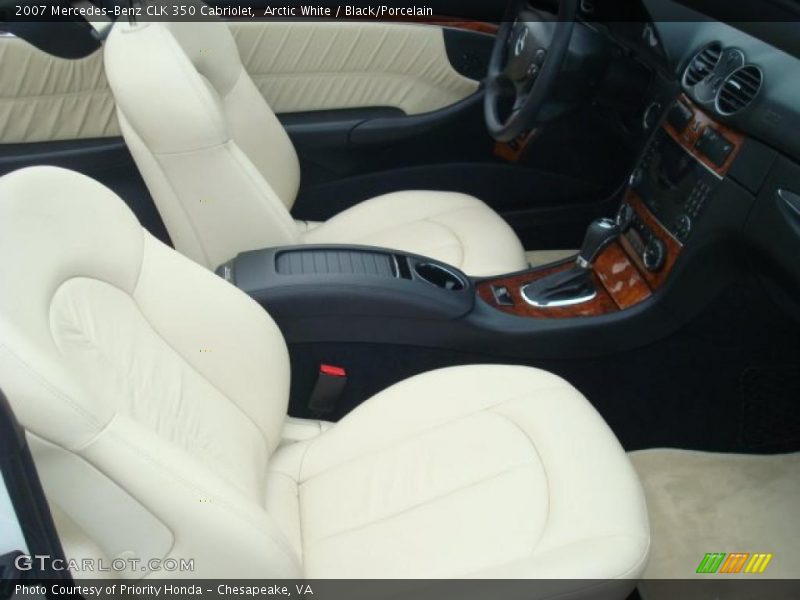 Arctic White / Black/Porcelain 2007 Mercedes-Benz CLK 350 Cabriolet