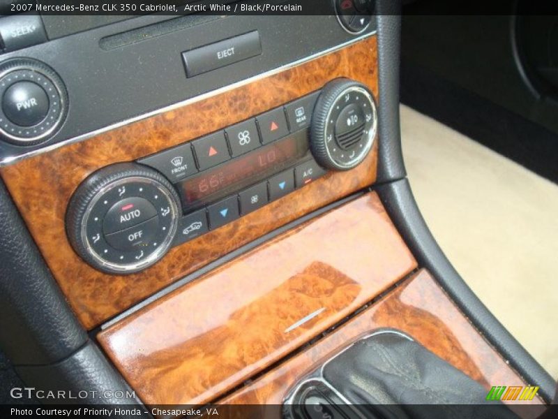 Arctic White / Black/Porcelain 2007 Mercedes-Benz CLK 350 Cabriolet