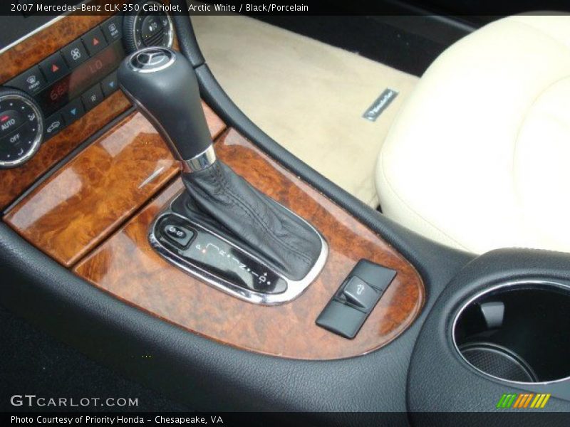 Arctic White / Black/Porcelain 2007 Mercedes-Benz CLK 350 Cabriolet