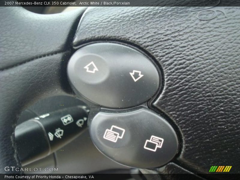 Arctic White / Black/Porcelain 2007 Mercedes-Benz CLK 350 Cabriolet