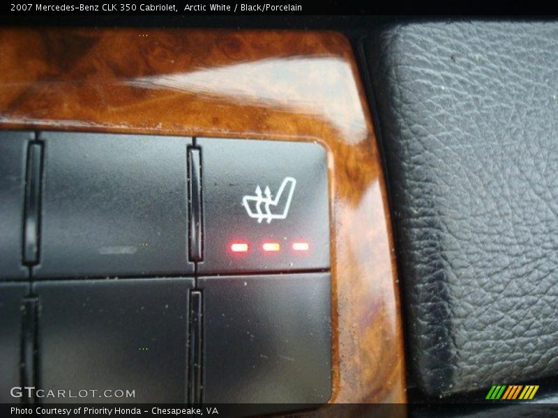 Arctic White / Black/Porcelain 2007 Mercedes-Benz CLK 350 Cabriolet