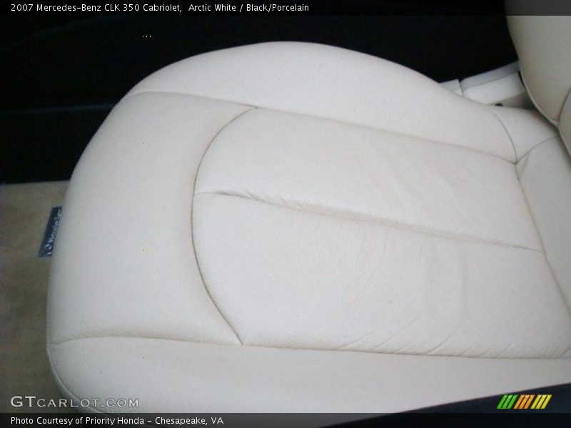 Arctic White / Black/Porcelain 2007 Mercedes-Benz CLK 350 Cabriolet