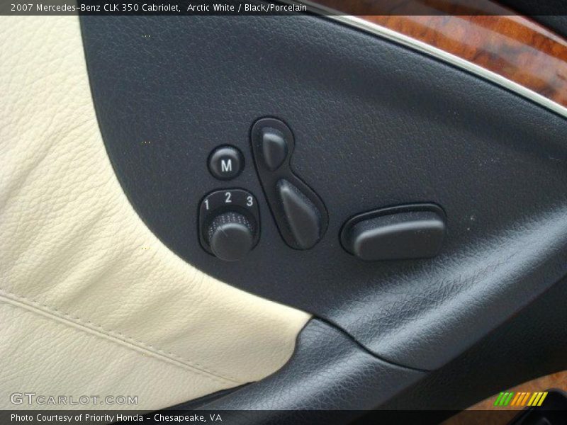 Arctic White / Black/Porcelain 2007 Mercedes-Benz CLK 350 Cabriolet