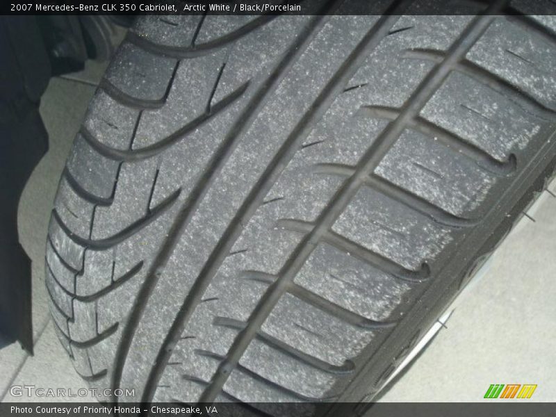 Arctic White / Black/Porcelain 2007 Mercedes-Benz CLK 350 Cabriolet
