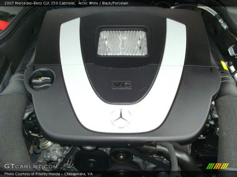 Arctic White / Black/Porcelain 2007 Mercedes-Benz CLK 350 Cabriolet