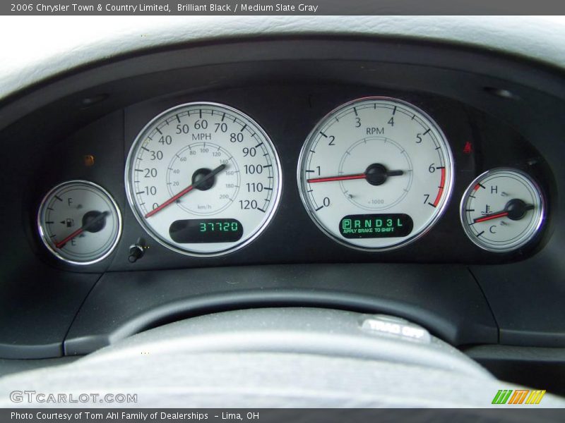 Brilliant Black / Medium Slate Gray 2006 Chrysler Town & Country Limited