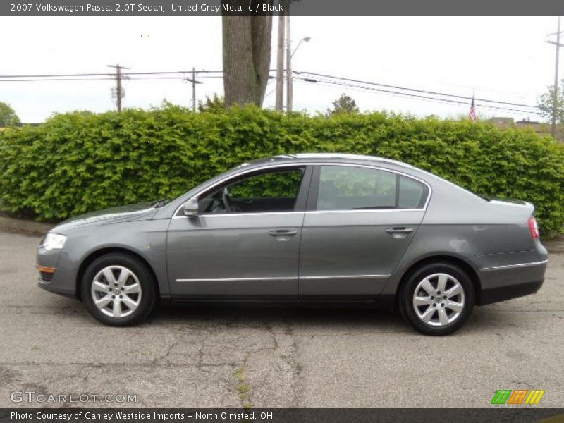 United Grey Metallic / Black 2007 Volkswagen Passat 2.0T Sedan