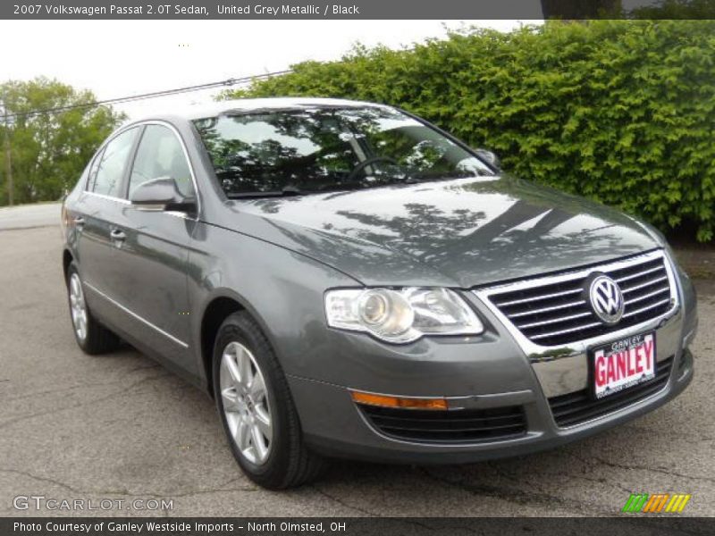 United Grey Metallic / Black 2007 Volkswagen Passat 2.0T Sedan