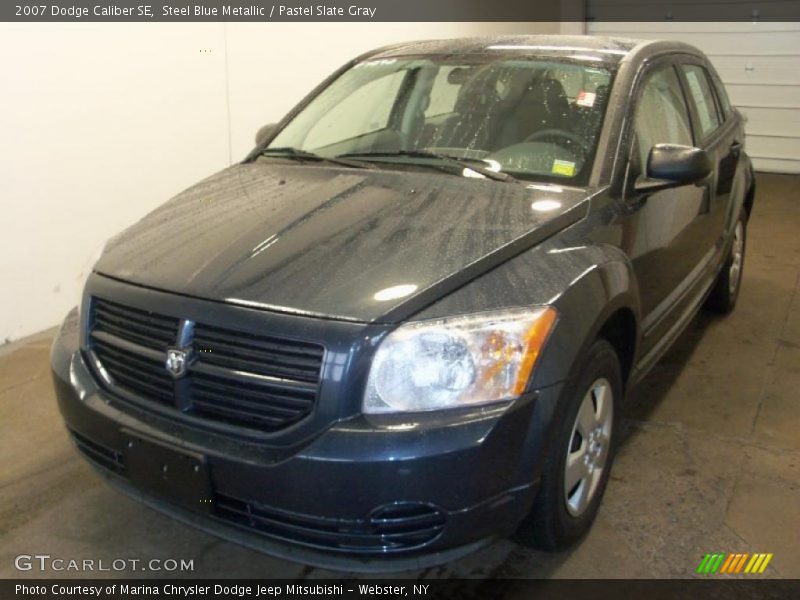 Steel Blue Metallic / Pastel Slate Gray 2007 Dodge Caliber SE