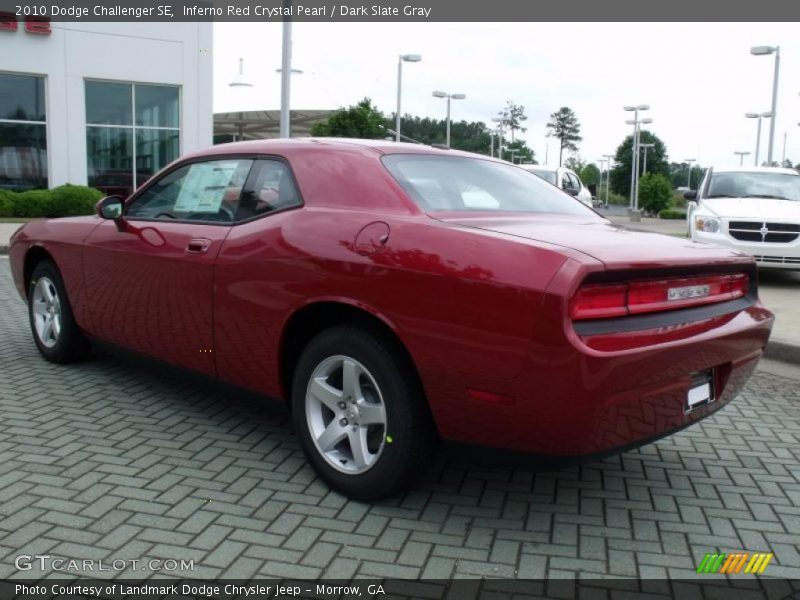 Inferno Red Crystal Pearl / Dark Slate Gray 2010 Dodge Challenger SE