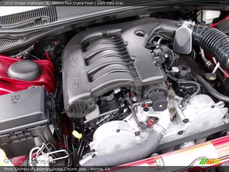 Inferno Red Crystal Pearl / Dark Slate Gray 2010 Dodge Challenger SE