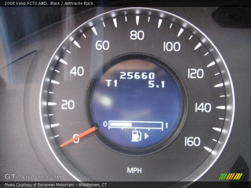 Black / Anthracite Black 2008 Volvo XC70 AWD
