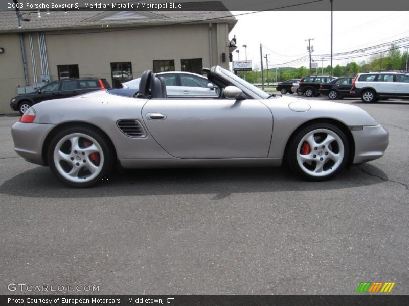 Meridian Metallic / Metropol Blue 2003 Porsche Boxster S