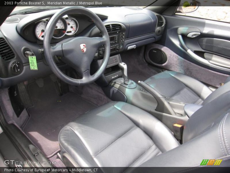 Meridian Metallic / Metropol Blue 2003 Porsche Boxster S