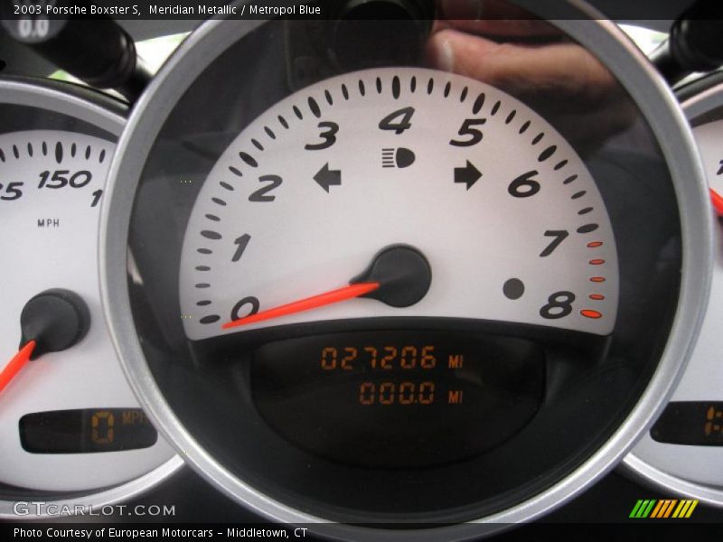 Meridian Metallic / Metropol Blue 2003 Porsche Boxster S