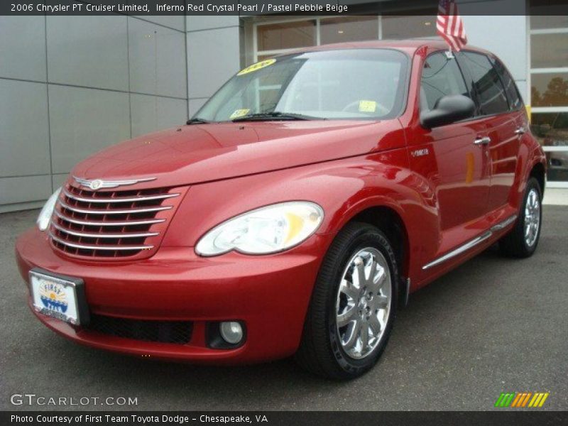 Inferno Red Crystal Pearl / Pastel Pebble Beige 2006 Chrysler PT Cruiser Limited