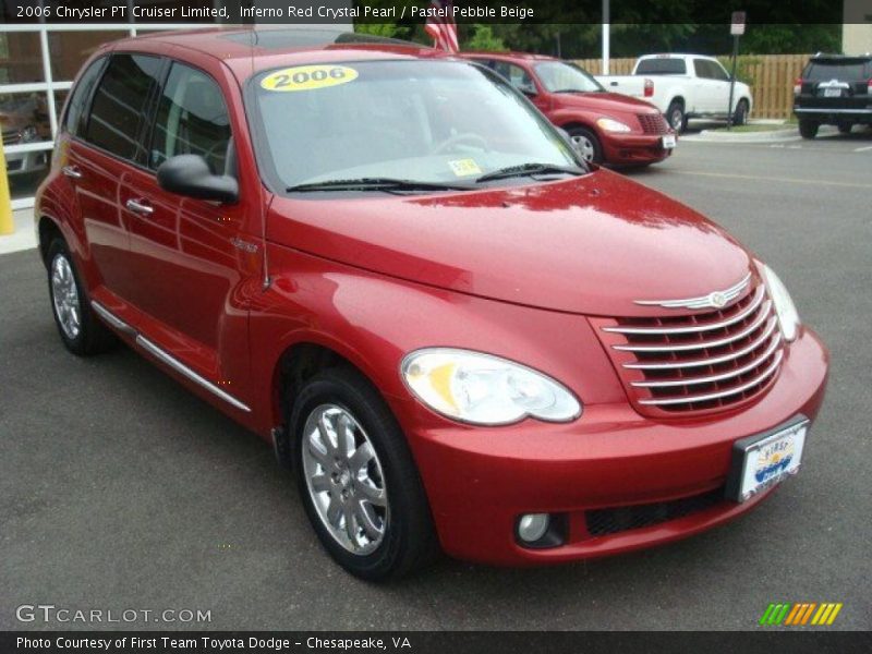 Inferno Red Crystal Pearl / Pastel Pebble Beige 2006 Chrysler PT Cruiser Limited