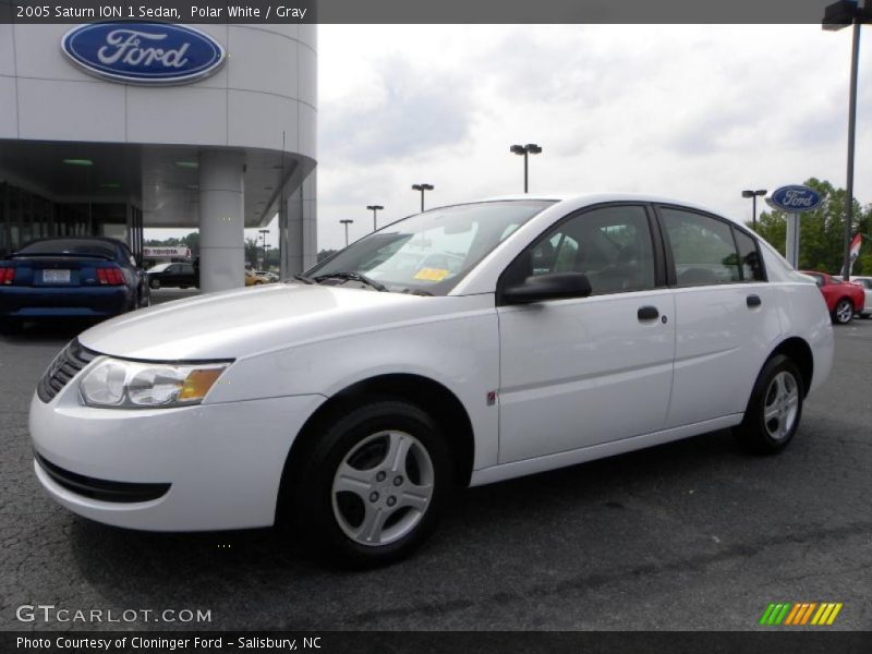 Polar White / Gray 2005 Saturn ION 1 Sedan