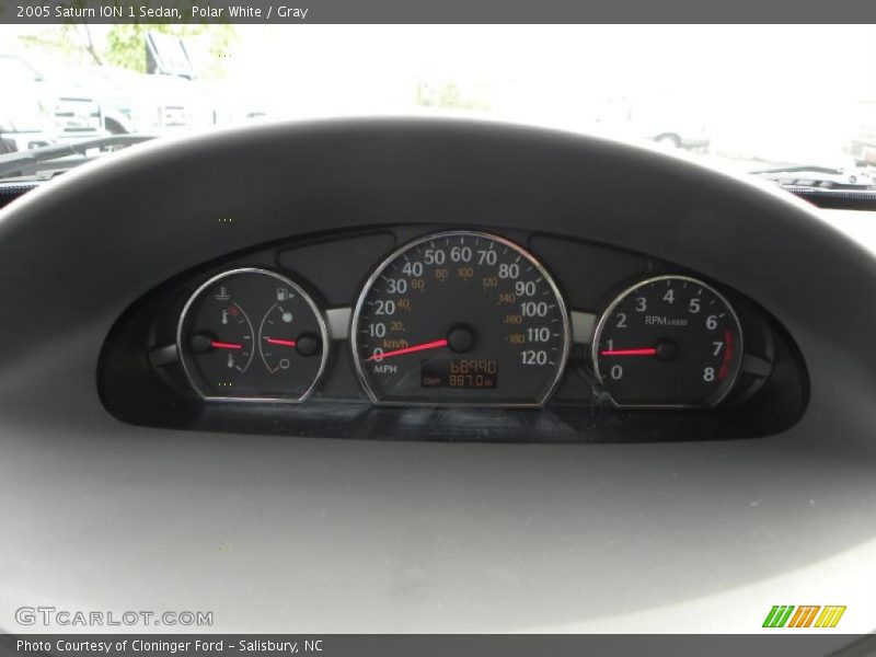 Polar White / Gray 2005 Saturn ION 1 Sedan