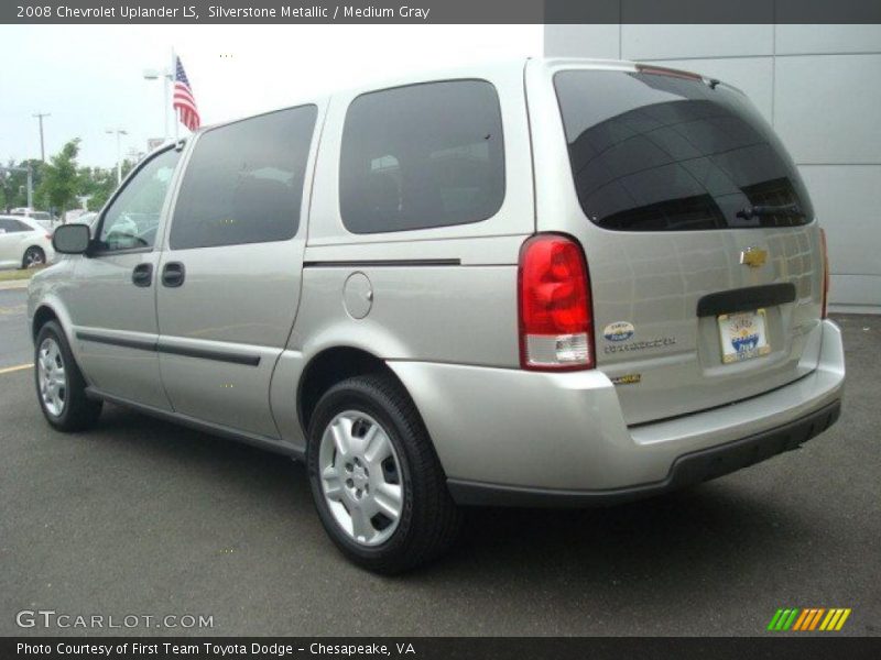 Silverstone Metallic / Medium Gray 2008 Chevrolet Uplander LS