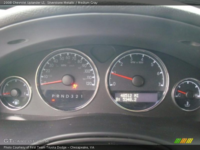 Silverstone Metallic / Medium Gray 2008 Chevrolet Uplander LS