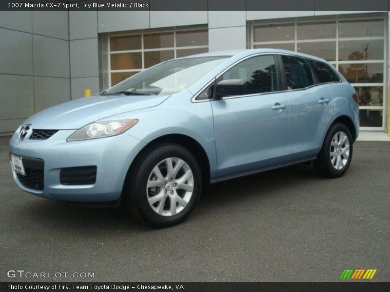 Icy Blue Metallic / Black 2007 Mazda CX-7 Sport