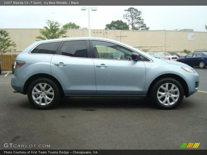 Icy Blue Metallic / Black 2007 Mazda CX-7 Sport