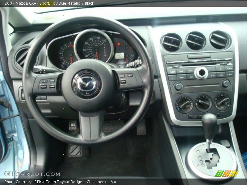Icy Blue Metallic / Black 2007 Mazda CX-7 Sport