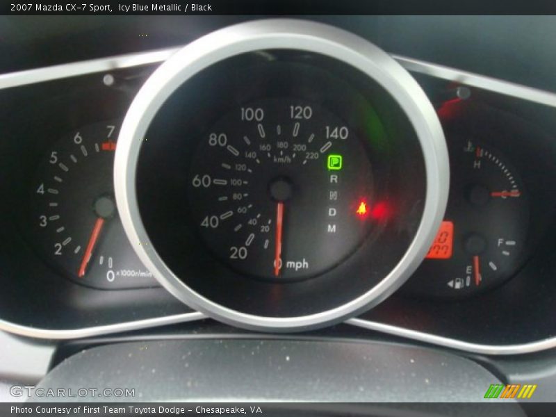 Icy Blue Metallic / Black 2007 Mazda CX-7 Sport