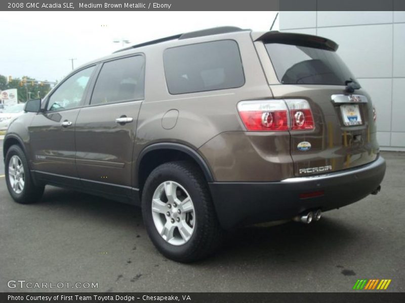 Medium Brown Metallic / Ebony 2008 GMC Acadia SLE