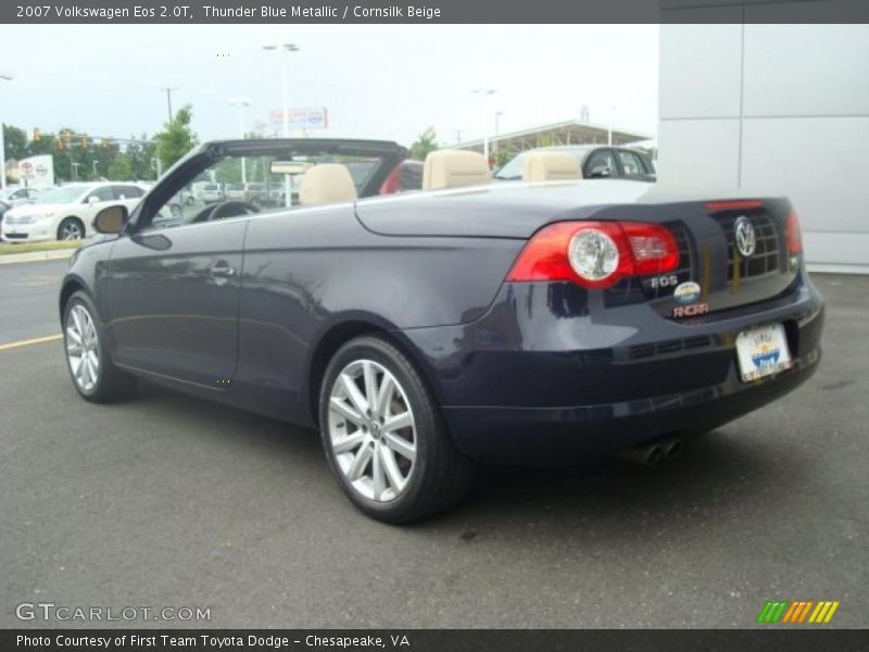 Thunder Blue Metallic / Cornsilk Beige 2007 Volkswagen Eos 2.0T