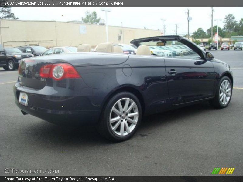 Thunder Blue Metallic / Cornsilk Beige 2007 Volkswagen Eos 2.0T