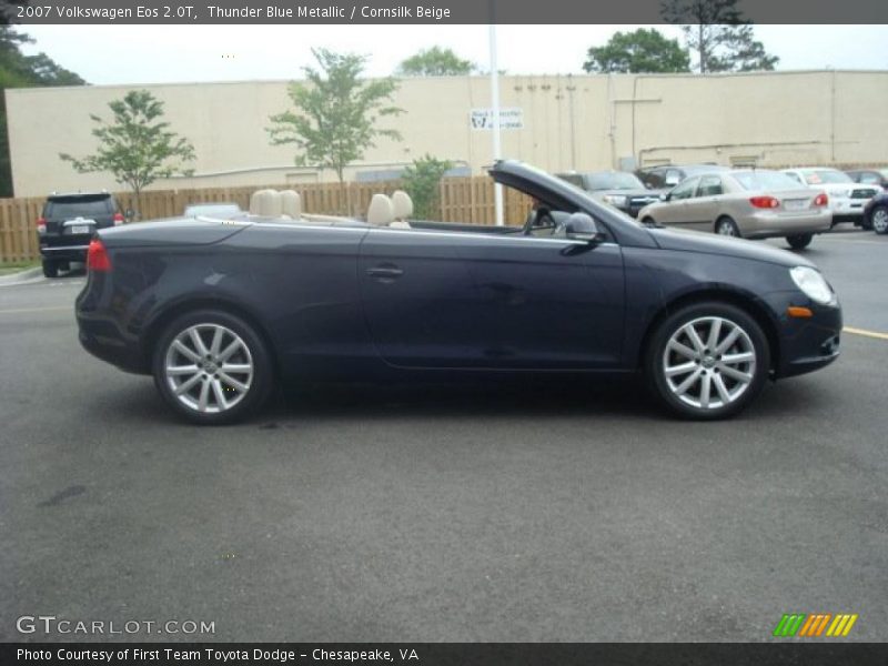 Thunder Blue Metallic / Cornsilk Beige 2007 Volkswagen Eos 2.0T