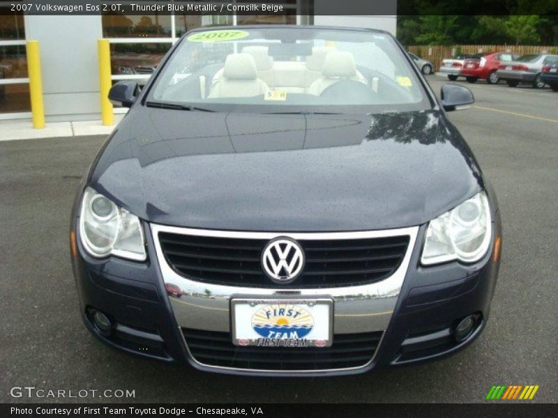 Thunder Blue Metallic / Cornsilk Beige 2007 Volkswagen Eos 2.0T