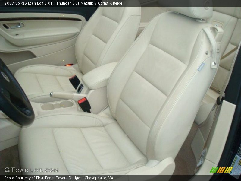 Thunder Blue Metallic / Cornsilk Beige 2007 Volkswagen Eos 2.0T