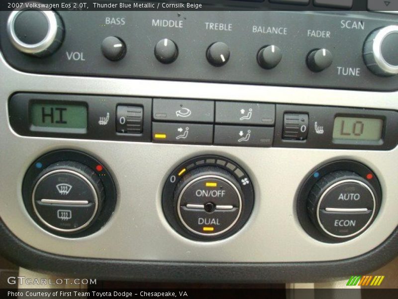Thunder Blue Metallic / Cornsilk Beige 2007 Volkswagen Eos 2.0T