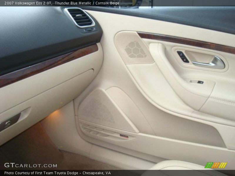 Thunder Blue Metallic / Cornsilk Beige 2007 Volkswagen Eos 2.0T