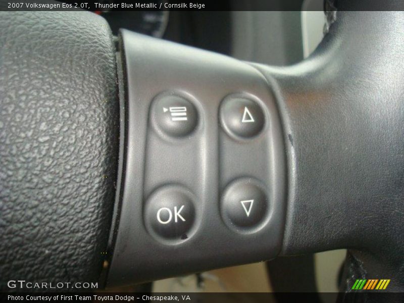 Thunder Blue Metallic / Cornsilk Beige 2007 Volkswagen Eos 2.0T
