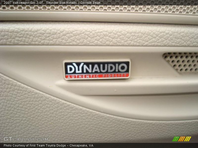 Thunder Blue Metallic / Cornsilk Beige 2007 Volkswagen Eos 2.0T