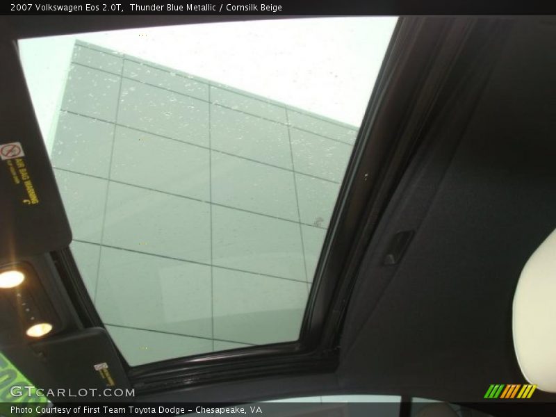 Thunder Blue Metallic / Cornsilk Beige 2007 Volkswagen Eos 2.0T