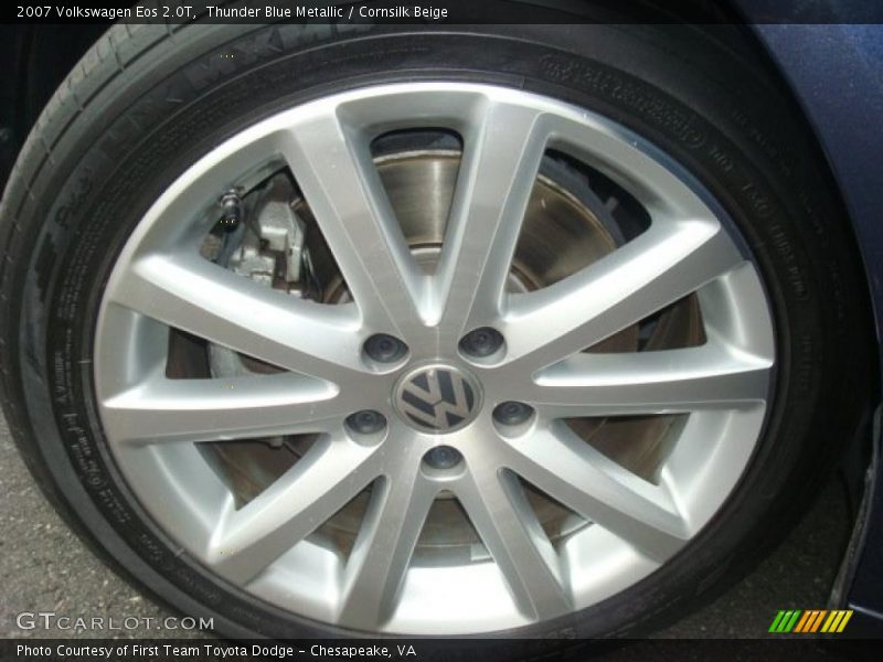 Thunder Blue Metallic / Cornsilk Beige 2007 Volkswagen Eos 2.0T