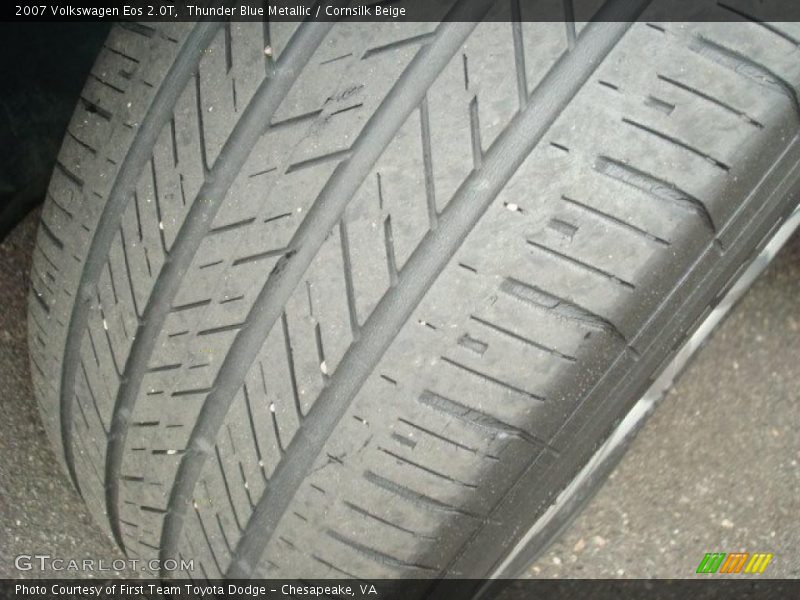 Thunder Blue Metallic / Cornsilk Beige 2007 Volkswagen Eos 2.0T