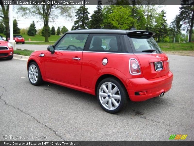 Chili Red / Grey/Carbon Black 2010 Mini Cooper S Hardtop