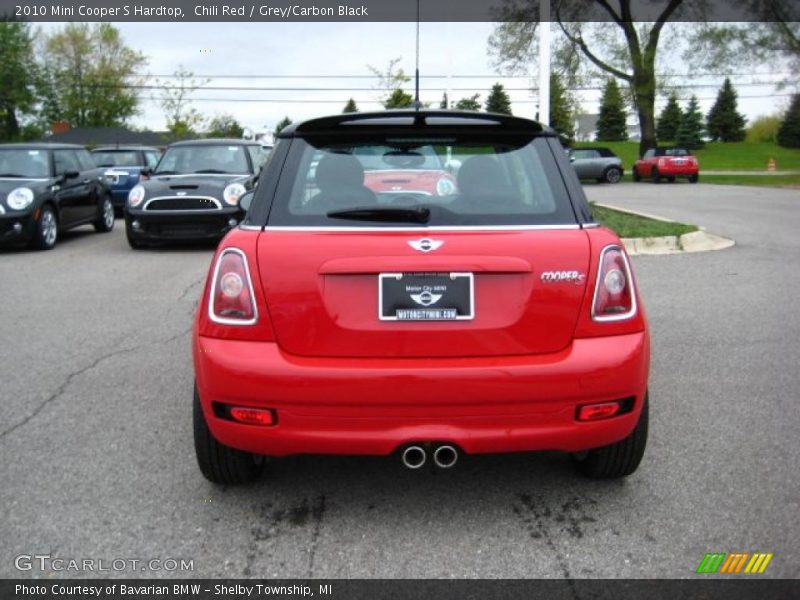 Chili Red / Grey/Carbon Black 2010 Mini Cooper S Hardtop